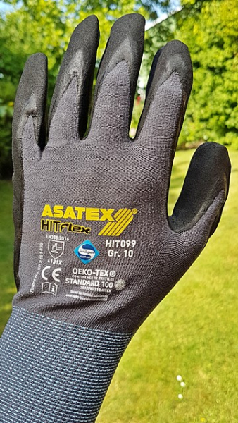 graue Handschuhe Gartenhandschuh